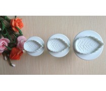 Плунжери для мастики Листя троянди. 3 штуки