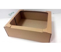 Коробка-лоток для кондитерських виробів 28х23х9 см