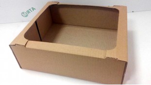 Коробка-лоток для кондитерських виробів 28х23х9 см