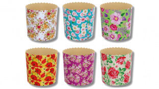 Паперова форма для паски мікс №9, 130х85 мм