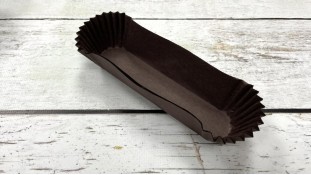 Паперова форма для еклерів 130х30 мм, коричневі