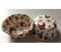 Папірна форма рифлена 50х30, Дід Мороз