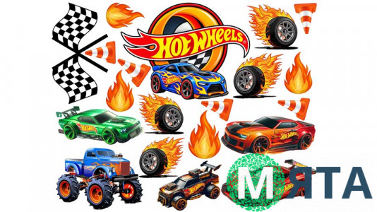 Їстівна картинка Hot Wheels 13