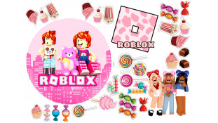 Їстівна картинка Roblox Дівчатка (Роблокс)