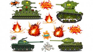 Їстівна картинка "Мультики про танки"