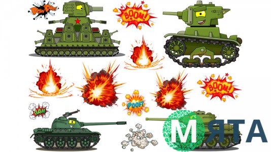 Їстівна картинка "Мультики про танки"