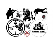 Їстівна картинка "Пейнтбол"