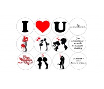 Їстівна картинка Набір для закоханих 5