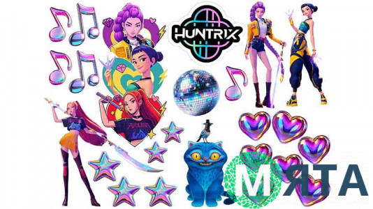 Їстівна картинка Huntrix Мисливці на демонів №2