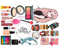 Їстівна картинка Дівчинка + косметика