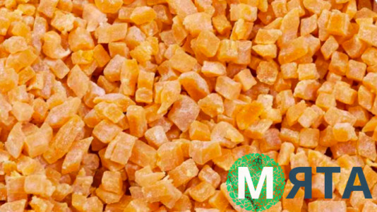 Фруктові желейні шматочки Апельсин, 100 грам