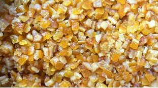Цукати апельсина, шматочки в сиропі 6х6 мм, 150 грам
