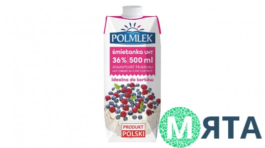 Натуральні вершки Polmlek 36%, 500 мл