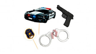 Набір цукрових прикрас Поліція Топ Набір цукрових прикрас Поліція Топ
