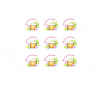 Наклейки Щасливої ​​Пасхи, 9 шт