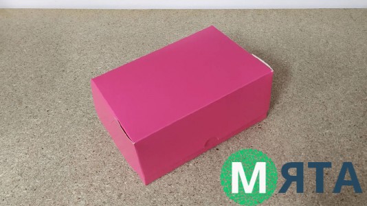 Коробка 18х12х8 см (2 капкейки) Рожева
