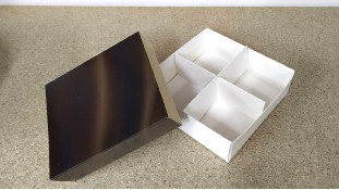 Коробка для солодощів 16х16х5, 5 см, Шоколад