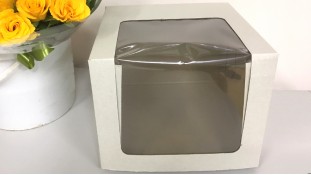 Коробка для торта з вікном 25х25х20