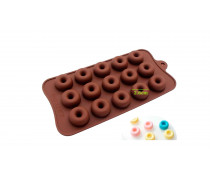 Силіконова форма міні пончики, 15 шт