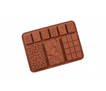 Силіконова форма Шоколадки №1, 9 шт