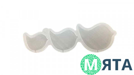 Силіконовий молд для льодяників Пташки, 3шт