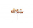 Міні-Топпер Happy Birthday №28, пластик Міні-Топпер Happy Birthday №28, пластик