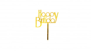 Топпер Happy Birthday №30, полістирол
