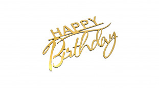 Топпер Happy Birthday №31, полістирол