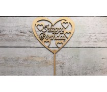 Топпер "Happy Birthday" №17, дерево