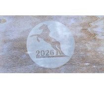 Трафарет Кінь 2026, 12 см