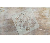 Трафарет Сліди, 12 см