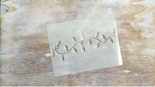 Трафарет Гірлянда, 9,5 х12,5 см