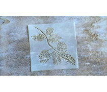 Трафарет Соснова гілка, 12 см