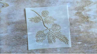 Трафарет Соснова гілка, 12 см Трафарет Соснова гілка, 12 см