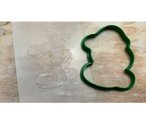 Вирубка+трафарет Змія №3