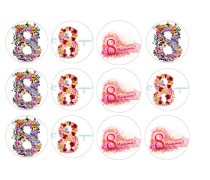 Картинки для капкейков 8 марта