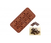 Силиконовая форма для конфет и льда Пряничный человечек