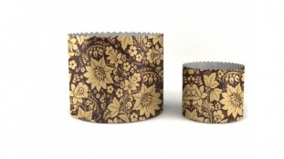 Бумажные формы для куличей Цветы, 70х85 мм