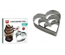 Набор форм Сердце, 3шт