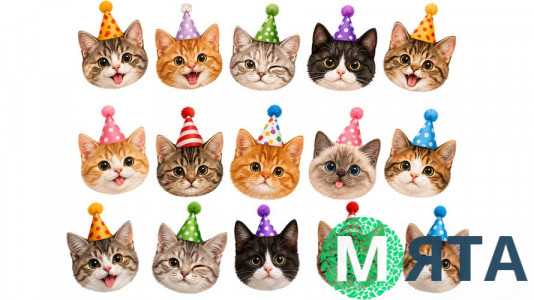 Съедобная картинка Коты 12