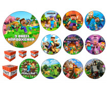 Съедобная картинка  Майнкрафт 11