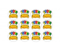 Съедобная картинка "С днем рождения" 7