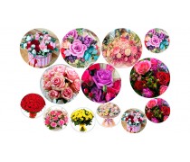 Съедобная картинка "Цветы" 18