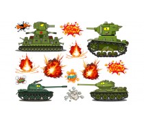 Съедобная картинка "Мультики про танки"