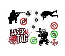 Съедобная картинка "Лазер Таг"