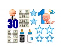 Съедобная картинка "Босс-молокосос" 17