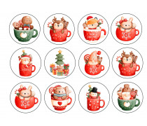 Съедобная картинка Новогодняя картинка 161