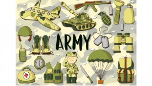 Съедобная картинка "Армия" 