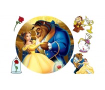 Съедобная картинка "Красавица и чудовище" 3