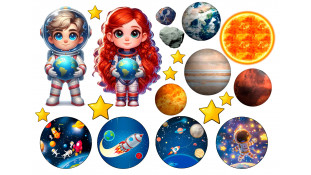 Съедобная картинка Космос 6